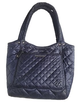 MARC NY Quilted Navy Tote Bag